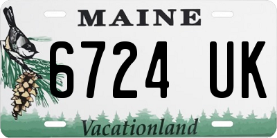 ME license plate 6724UK