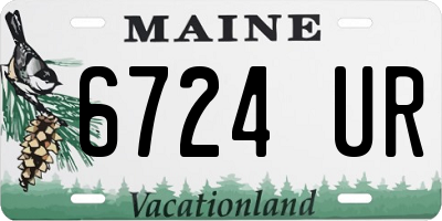 ME license plate 6724UR