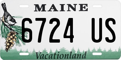 ME license plate 6724US