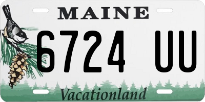 ME license plate 6724UU