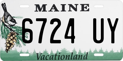 ME license plate 6724UY