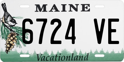 ME license plate 6724VE