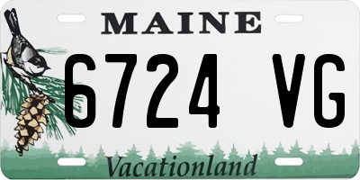 ME license plate 6724VG