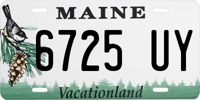 ME license plate 6725UY