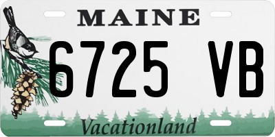 ME license plate 6725VB