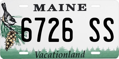 ME license plate 6726SS