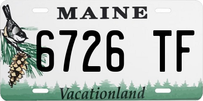 ME license plate 6726TF