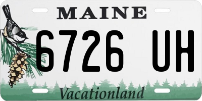 ME license plate 6726UH