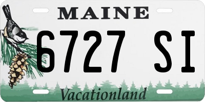 ME license plate 6727SI