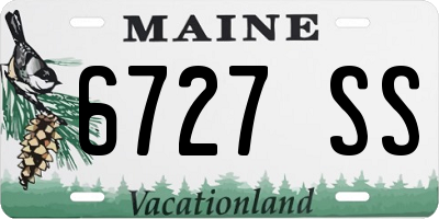 ME license plate 6727SS