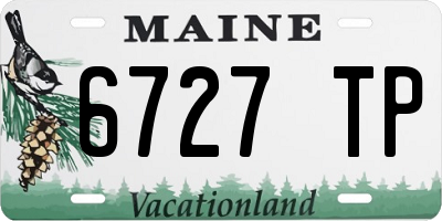 ME license plate 6727TP