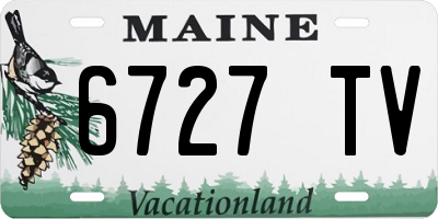 ME license plate 6727TV