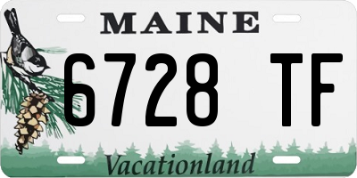 ME license plate 6728TF