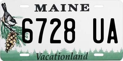 ME license plate 6728UA