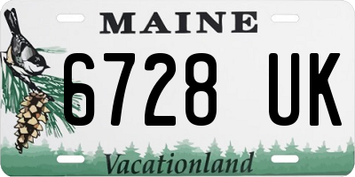 ME license plate 6728UK