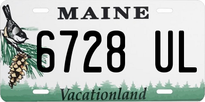 ME license plate 6728UL