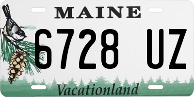 ME license plate 6728UZ