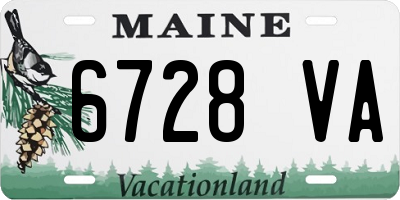 ME license plate 6728VA