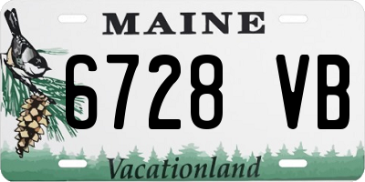 ME license plate 6728VB