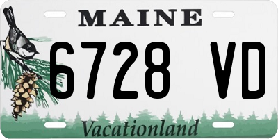 ME license plate 6728VD