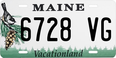 ME license plate 6728VG