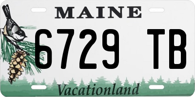 ME license plate 6729TB