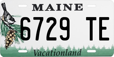 ME license plate 6729TE