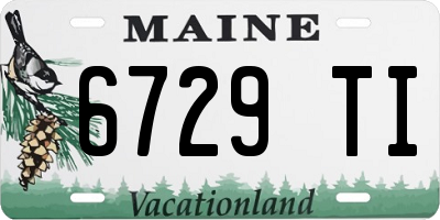 ME license plate 6729TI