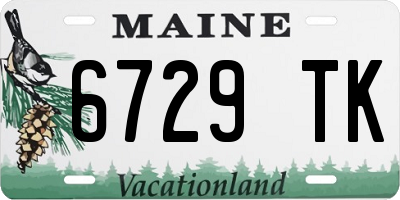 ME license plate 6729TK