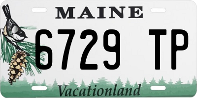 ME license plate 6729TP