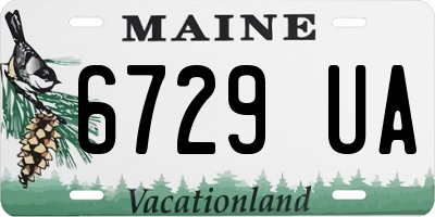 ME license plate 6729UA