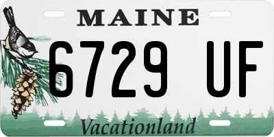 ME license plate 6729UF