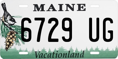 ME license plate 6729UG