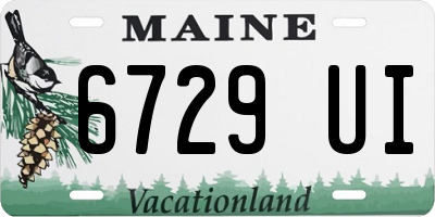 ME license plate 6729UI