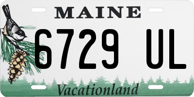 ME license plate 6729UL