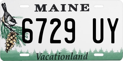 ME license plate 6729UY