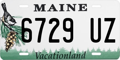 ME license plate 6729UZ