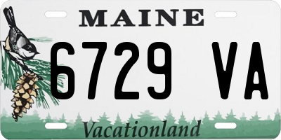 ME license plate 6729VA