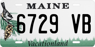 ME license plate 6729VB