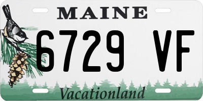 ME license plate 6729VF