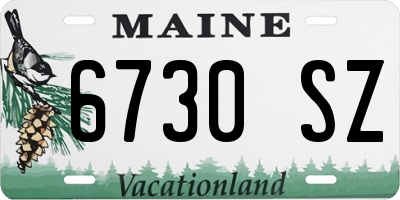 ME license plate 6730SZ