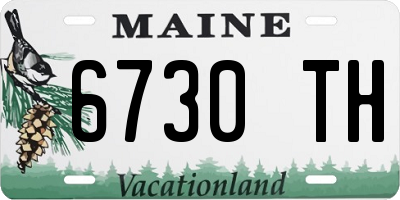 ME license plate 6730TH