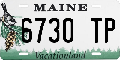 ME license plate 6730TP