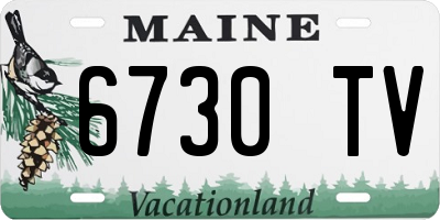ME license plate 6730TV