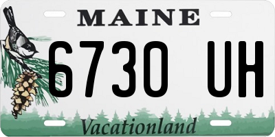 ME license plate 6730UH