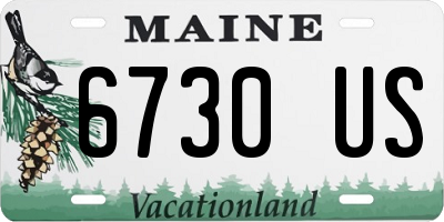 ME license plate 6730US