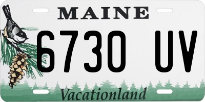 ME license plate 6730UV