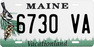 ME license plate 6730VA