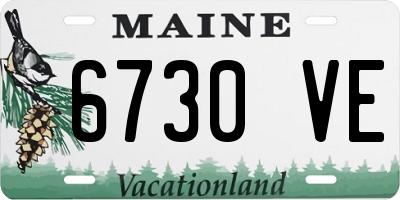 ME license plate 6730VE
