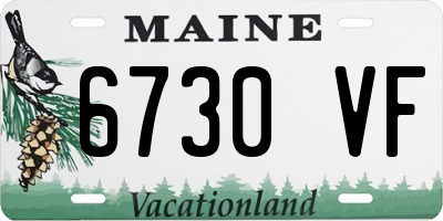 ME license plate 6730VF